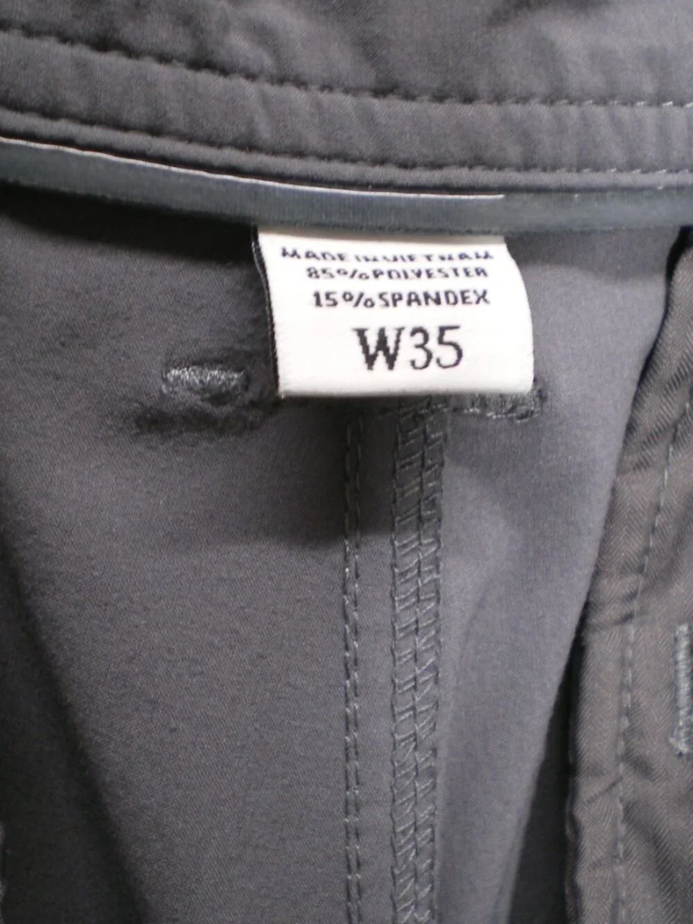 FootJoy Golf Shorts, Charcoal, Size 35 Waist